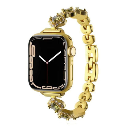 xDfind Four-leaf Clover Diamond Metal Watch Band, For Apple Watch 42 / 44 / 45 / 46 / 49mm, For Apple Watch 38 / 40 / 41 / S10 42mm