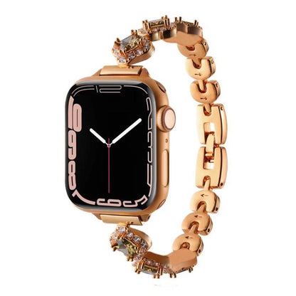 xDfind Four-leaf Clover Diamond Metal Watch Band, For Apple Watch 42 / 44 / 45 / 46 / 49mm, For Apple Watch 38 / 40 / 41 / S10 42mm