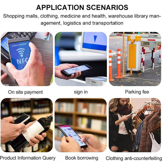NFC Tags Sticker with NTAG213 Chip HF RFID Labels Wet Inlay Round 18mm