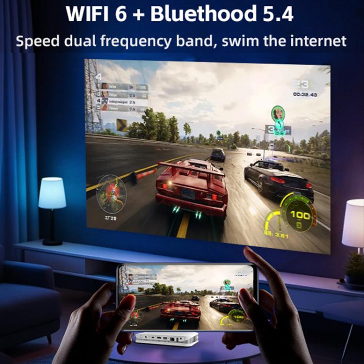 WOWOTO WWT-T10 Android 9.0 DLP 1920x1080P HD 350-400ANSI Smart Projector, WWT-T10