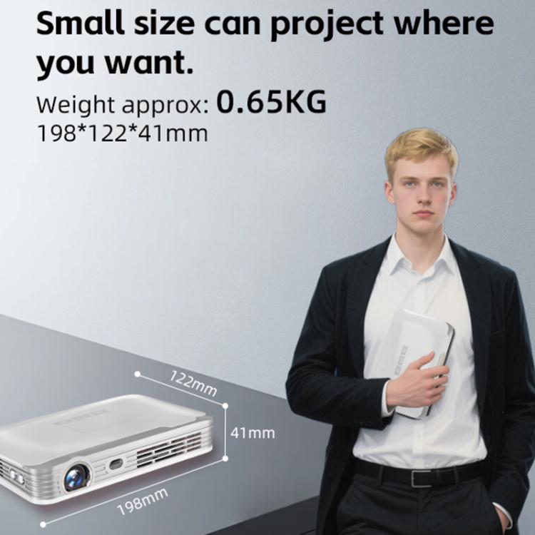 WOWOTO WWT-T10 Android 9.0 DLP 1920x1080P HD 350-400ANSI Smart Projector