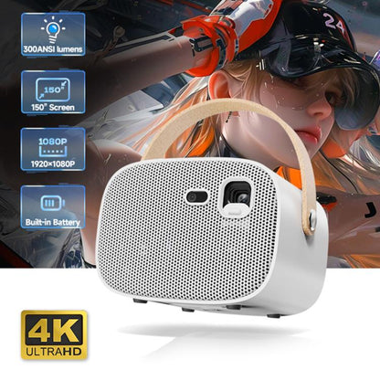 WOWOTO WWT-M8 Android 9 DLP 1920x1080P HD 300ANSI Smart Projector