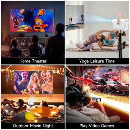 WOWOTO WWT-M8 Android 9 DLP 1920x1080P HD 300ANSI Smart Projector