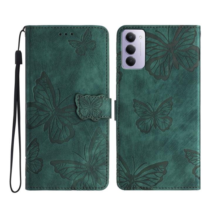 Skin-feel Embossed Butterfly Leather Phone Case, For Redmi K90 Pro Max / Poco F8 Ultra, For Redmi K90 / Poco F8 Pro, For Redmi 15C 5G / 4G EU 173mm, For Redmi 15 5G / 4G EU 171mm, For Redmi 15C 5G / 4G Global 171mm