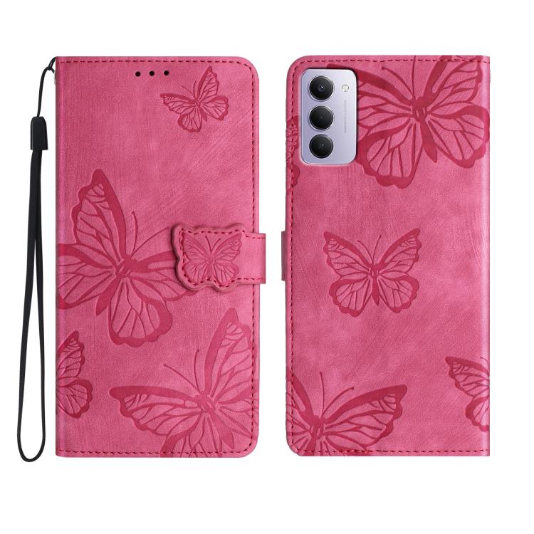 Skin-feel Embossed Butterfly Leather Phone Case, For Redmi K90 Pro Max / Poco F8 Ultra, For Redmi K90 / Poco F8 Pro, For Redmi 15C 5G / 4G EU 173mm, For Redmi 15 5G / 4G EU 171mm, For Redmi 15C 5G / 4G Global 171mm