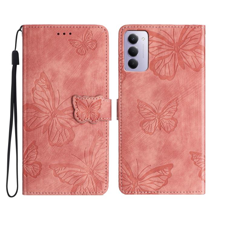 Skin-feel Embossed Butterfly Leather Phone Case, For Redmi K90 Pro Max / Poco F8 Ultra, For Redmi K90 / Poco F8 Pro, For Redmi 15C 5G / 4G EU 173mm, For Redmi 15 5G / 4G EU 171mm, For Redmi 15C 5G / 4G Global 171mm