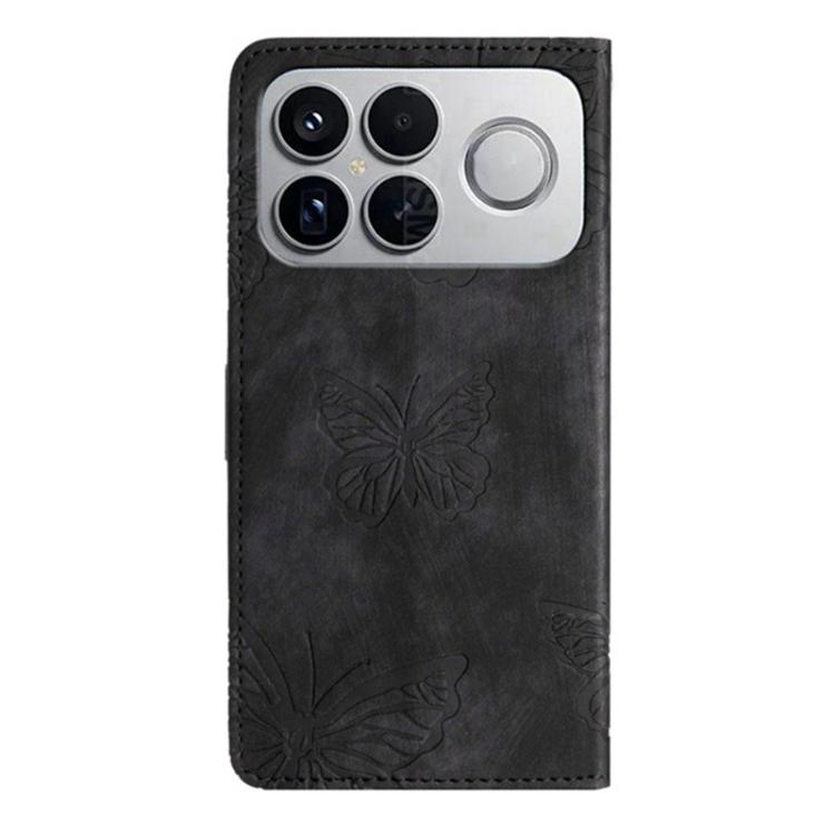 Skin-feel Embossed Butterfly Leather Phone Case, For Redmi K90 Pro Max / Poco F8 Ultra, For Redmi K90 / Poco F8 Pro, For Redmi 15C 5G / 4G EU 173mm, For Redmi 15 5G / 4G EU 171mm, For Redmi 15C 5G / 4G Global 171mm