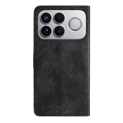 Skin-feel Embossed Butterfly Leather Phone Case, For Redmi K90 Pro Max / Poco F8 Ultra, For Redmi K90 / Poco F8 Pro, For Redmi 15C 5G / 4G EU 173mm, For Redmi 15 5G / 4G EU 171mm, For Redmi 15C 5G / 4G Global 171mm