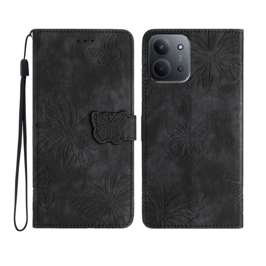 Skin-feel Embossed Butterfly Leather Phone Case, For Redmi 17C 5G, For Redmi K90 Pro Max / Poco F8 Ultra, For Redmi K90 / Poco F8 Pro, For Redmi 15C 5G / 4G EU 173mm, For Redmi 15 5G / 4G EU 171mm, For Redmi 15C 5G / 4G Global 171mm
