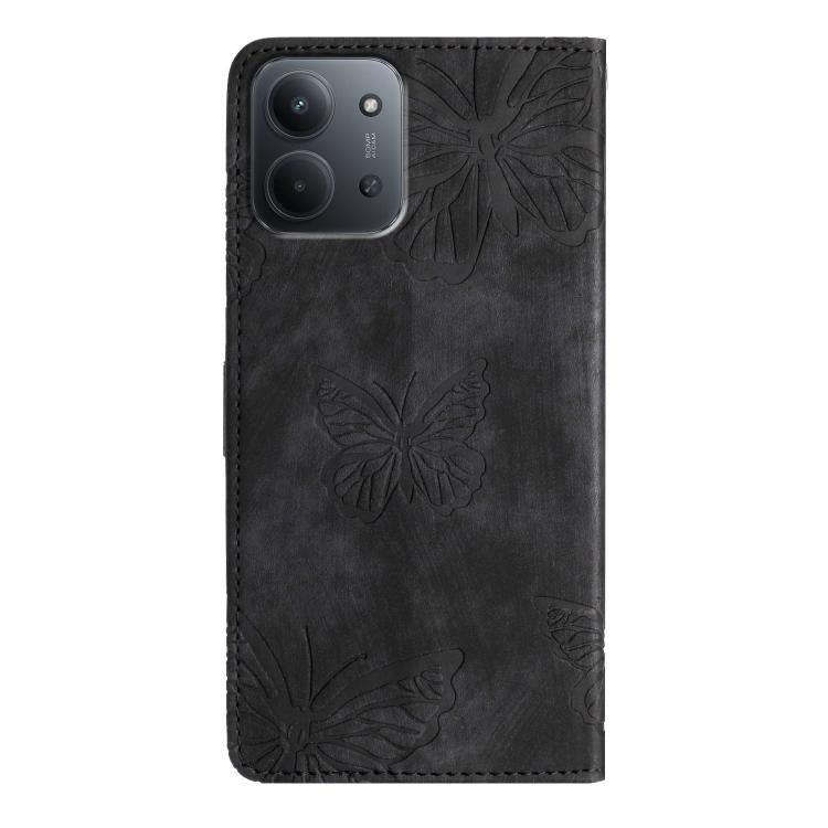 Skin-feel Embossed Butterfly Leather Phone Case, For Redmi 17C 5G, For Redmi K90 Pro Max / Poco F8 Ultra, For Redmi K90 / Poco F8 Pro, For Redmi 15C 5G / 4G EU 173mm, For Redmi 15 5G / 4G EU 171mm, For Redmi 15C 5G / 4G Global 171mm