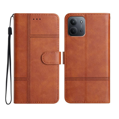 Cowhide Texture Stitching Leather Phone Case, For Redmi K90 Pro Max / Poco F8 Ultra, For Redmi K90 / Poco F8 Pro, For Redmi 15C 5G / 4G EU 173mm, For Redmi 15 5G / 4G EU 171mm, For Redmi 15C 5G / 4G Global 171mm