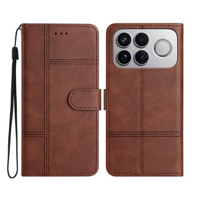 Cowhide Texture Stitching Leather Phone Case, For Redmi K90 Pro Max / Poco F8 Ultra, For Redmi K90 / Poco F8 Pro, For Redmi 15C 5G / 4G EU 173mm, For Redmi 15 5G / 4G EU 171mm, For Redmi 15C 5G / 4G Global 171mm