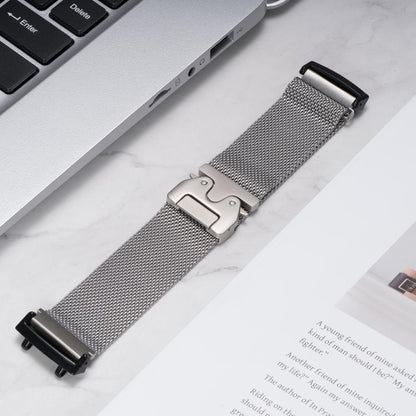 Parachute Snap Buckle Milanese Titanium Alloy Watch Band, For  Amazfit T-Rex 3, For  Amazfit T-Rex 2, For Amazfit T-Rex Pro