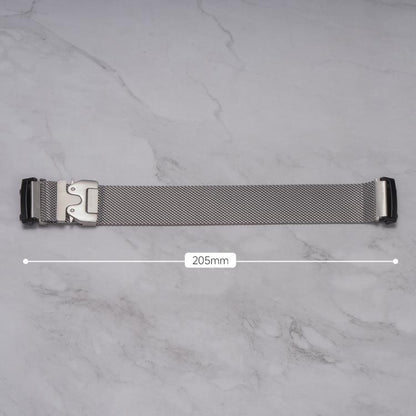 Parachute Snap Buckle Milanese Titanium Alloy Watch Band, For  Amazfit T-Rex 3, For  Amazfit T-Rex 2, For Amazfit T-Rex Pro