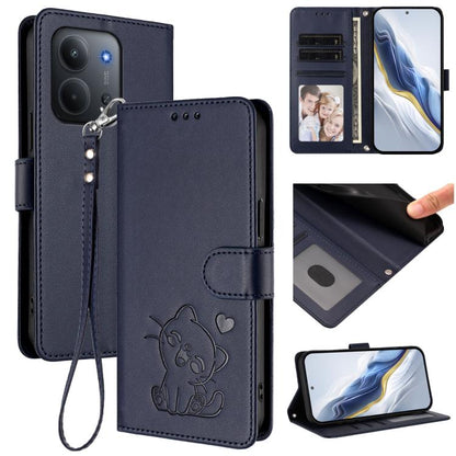Étui de téléphone en cuir avec cœur gaufré et dragonne, Pour Redmi A5 4G 171.7mm / Xiaomi Poco C71, Pour Redmi K90 Max 5G, Pour Redmi A7 Pro 4G / 5G 171mm / Poco C85x 5G, Pour Redmi 15a 5G, Pour Redmi Turbo 5 Max 5G / Poco X8 Pro Max 5G