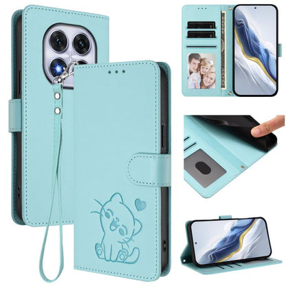 Embossed Heart Cat Leather Phone Case with Hand Strap, For Redmi Note 14 5G India / Xiaomi M7 Pro 5G, For Redmi Note 14 Pro 4G Global, For Redmi Note 14 4G 163.25mm, For Redmi A4 5G / A3 Pro / 14C 4G / 14R, For Redmi K70 Ultra 5G                       ...