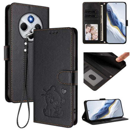 Embossed Heart Cat Leather Phone Case with Hand Strap, For Redmi Note 14 5G India / Xiaomi M7 Pro 5G, For Redmi Note 14 Pro 4G Global, For Redmi Note 14 4G 163.25mm, For Redmi A4 5G / A3 Pro / 14C 4G / 14R, For Redmi K70 Ultra 5G                       ...