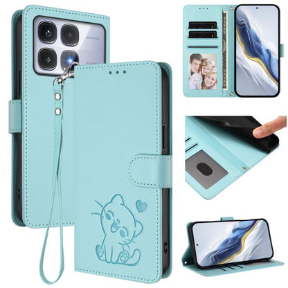 Embossed Heart Cat Leather Phone Case with Hand Strap, For Redmi Note 14 5G India / Xiaomi M7 Pro 5G, For Redmi Note 14 Pro 4G Global, For Redmi Note 14 4G 163.25mm, For Redmi A4 5G / A3 Pro / 14C 4G / 14R, For Redmi K70 Ultra 5G                       ...