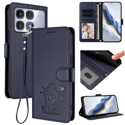 Embossed Heart Cat Leather Phone Case with Hand Strap, For Redmi Note 14 5G India / Xiaomi M7 Pro 5G, For Redmi Note 14 Pro 4G Global, For Redmi Note 14 4G 163.25mm, For Redmi A4 5G / A3 Pro / 14C 4G / 14R, For Redmi K70 Ultra 5G                       ...