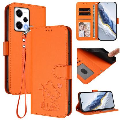 Embossed Heart Cat Leather Phone Case with Hand Strap, For Redmi Note 12 4G Global, For Redmi A1 4G / A2 4G, For Redmi 11A / Xiaomi Poco C55, For Redmi Note 12 Pro+ 5G India, For Redmi Note 12 Pro Speed / Note 12 Pro 5G                                 ...