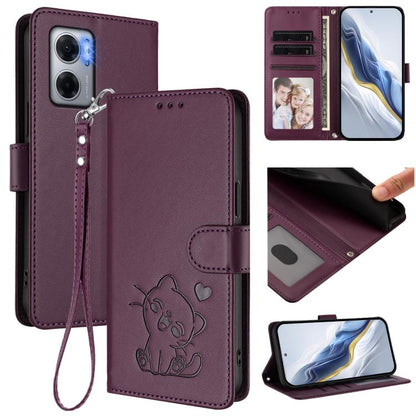 Embossed Heart Cat Leather Phone Case with Hand Strap, For Redmi Note 12 4G Global, For Redmi A1 4G / A2 4G, For Redmi 11A / Xiaomi Poco C55, For Redmi Note 12 Pro+ 5G India, For Redmi Note 12 Pro Speed / Note 12 Pro 5G                                 ...