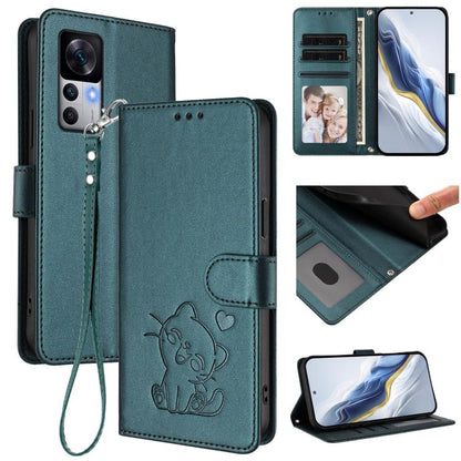 Embossed Heart Cat Leather Phone Case with Hand Strap, For Redmi Note 12 4G Global, For Redmi A1 4G / A2 4G, For Redmi 11A / Xiaomi Poco C55, For Redmi Note 12 Pro+ 5G India, For Redmi Note 12 Pro Speed / Note 12 Pro 5G                                 ...