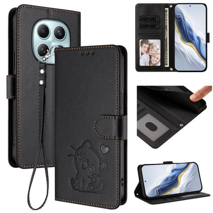 Étui de téléphone en cuir avec cœur gaufré et dragonne, Pour Redmi A5 4G 171.7mm / Xiaomi Poco C71, Pour Redmi K90 Max 5G, Pour Redmi A7 Pro 4G / 5G 171mm / Poco C85x 5G, Pour Redmi 15a 5G, Pour Redmi Turbo 5 Max 5G / Poco X8 Pro Max 5G