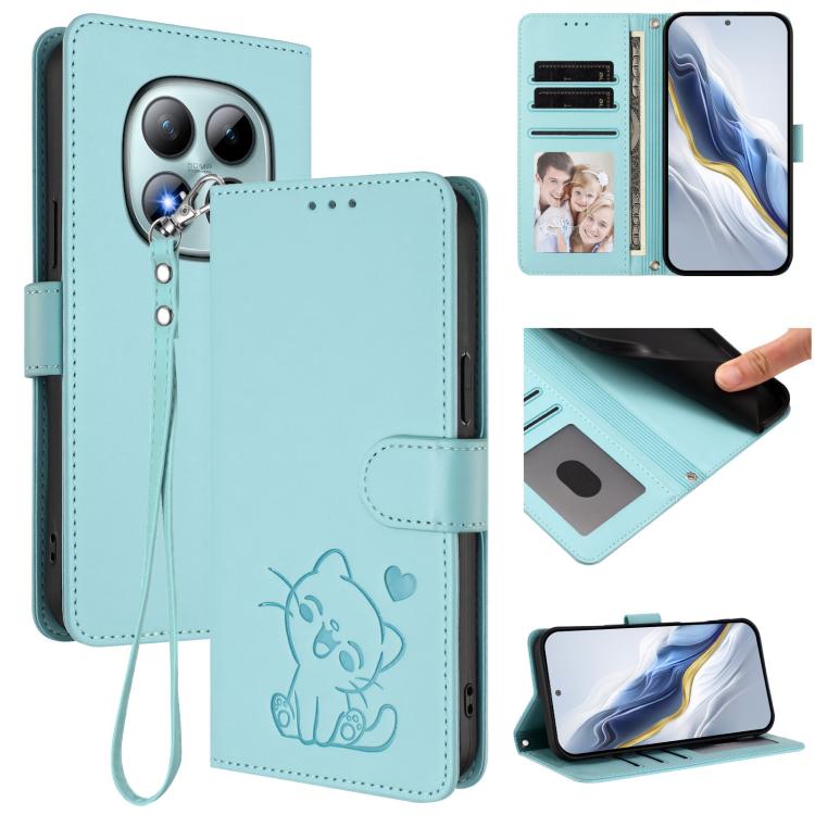 Étui de téléphone en cuir avec cœur gaufré et dragonne, Pour Redmi A5 4G 171.7mm / Xiaomi Poco C71, Pour Redmi K90 Max 5G, Pour Redmi A7 Pro 4G / 5G 171mm / Poco C85x 5G, Pour Redmi 15a 5G, Pour Redmi Turbo 5 Max 5G / Poco X8 Pro Max 5G