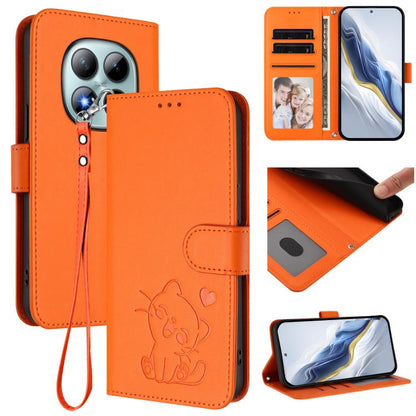 Étui de téléphone en cuir avec cœur gaufré et dragonne, Pour Redmi A5 4G 171.7mm / Xiaomi Poco C71, Pour Redmi K90 Max 5G, Pour Redmi A7 Pro 4G / 5G 171mm / Poco C85x 5G, Pour Redmi 15a 5G, Pour Redmi Turbo 5 Max 5G / Poco X8 Pro Max 5G
