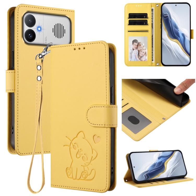 Étui de téléphone en cuir avec cœur gaufré et dragonne, Pour Redmi A5 4G 171.7mm / Xiaomi Poco C71, Pour Redmi K90 Max 5G, Pour Redmi A7 Pro 4G / 5G 171mm / Poco C85x 5G, Pour Redmi 15a 5G, Pour Redmi Turbo 5 Max 5G / Poco X8 Pro Max 5G