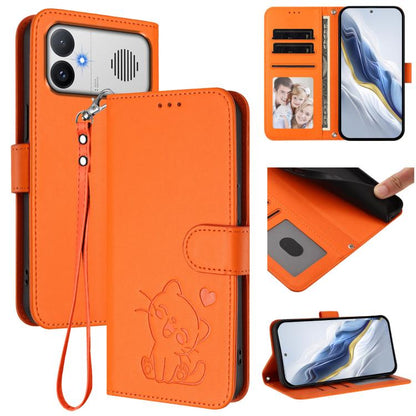 Étui de téléphone en cuir avec cœur gaufré et dragonne, Pour Redmi A5 4G 171.7mm / Xiaomi Poco C71, Pour Redmi K90 Max 5G, Pour Redmi A7 Pro 4G / 5G 171mm / Poco C85x 5G, Pour Redmi 15a 5G, Pour Redmi Turbo 5 Max 5G / Poco X8 Pro Max 5G