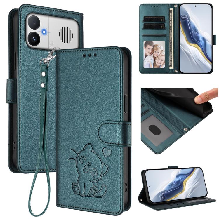 Étui de téléphone en cuir avec cœur gaufré et dragonne, Pour Redmi A5 4G 171.7mm / Xiaomi Poco C71, Pour Redmi K90 Max 5G, Pour Redmi A7 Pro 4G / 5G 171mm / Poco C85x 5G, Pour Redmi 15a 5G, Pour Redmi Turbo 5 Max 5G / Poco X8 Pro Max 5G