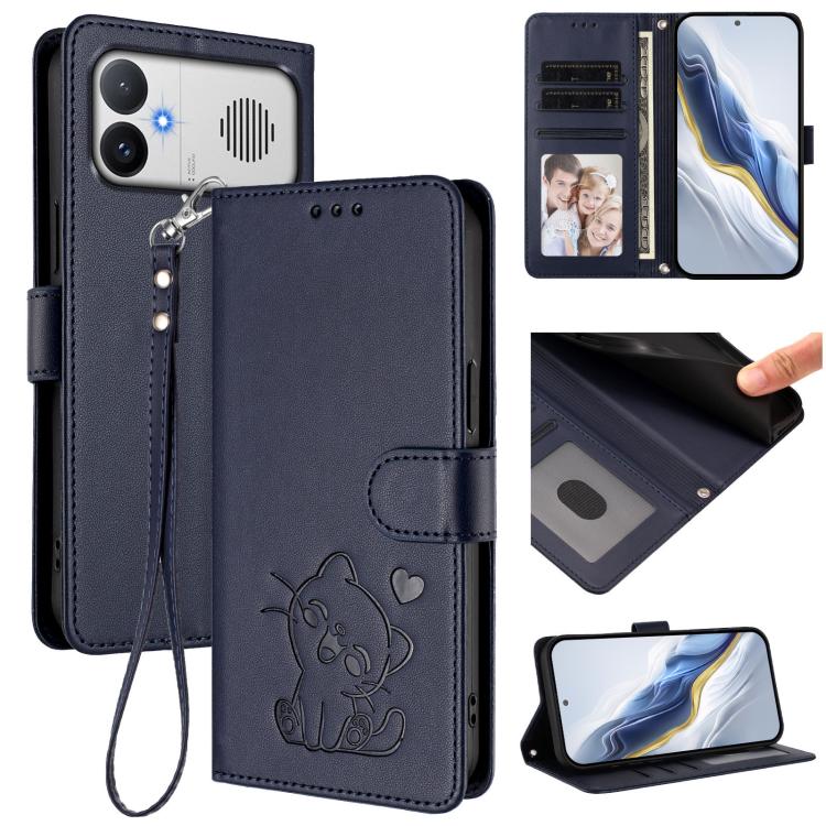 Étui de téléphone en cuir avec cœur gaufré et dragonne, Pour Redmi A5 4G 171.7mm / Xiaomi Poco C71, Pour Redmi K90 Max 5G, Pour Redmi A7 Pro 4G / 5G 171mm / Poco C85x 5G, Pour Redmi 15a 5G, Pour Redmi Turbo 5 Max 5G / Poco X8 Pro Max 5G