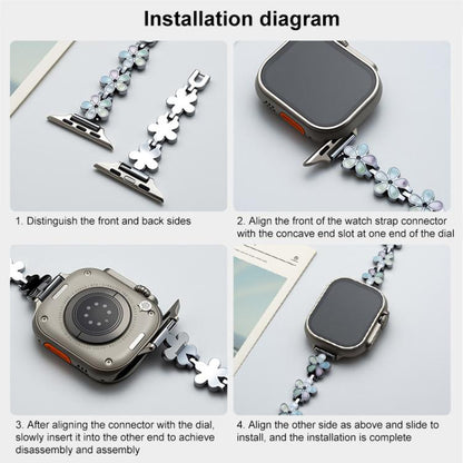 xDfind Sun Petal Metal Watch Band, For Apple Watch 42 / 44 / 45 / 46 / 49mm, For Apple Watch 38 / 40 / 41 / S10 42mm