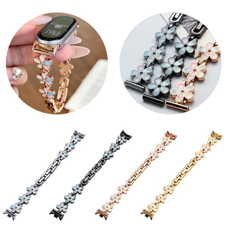 xDfind Sun Petal Metal Watch Band, For Xiaomi Smart Band 11 / 10 / 9 / 8, For Xiaomi Band 10 Pro / 9 Pro / 8 Pro, For Redmi Watch 6 / 5 / 4