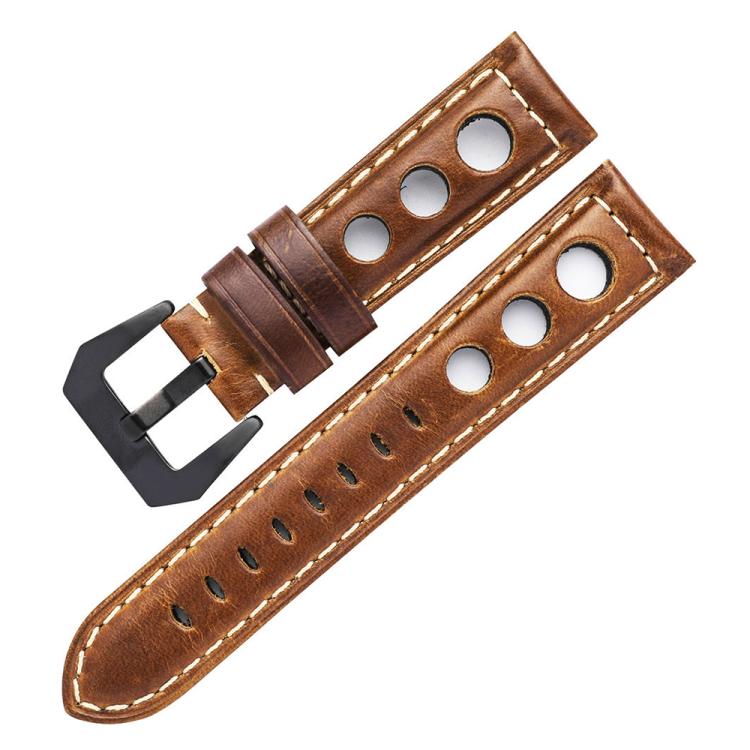 xDfind Three-hole Breathable Genuine Leather Watch Band