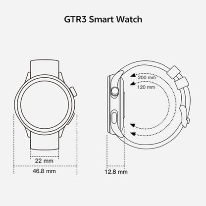GTR3 1.43 inch AMOLED Screen Fitness Tracker Smart Watch Support Heart Rate Monitoring