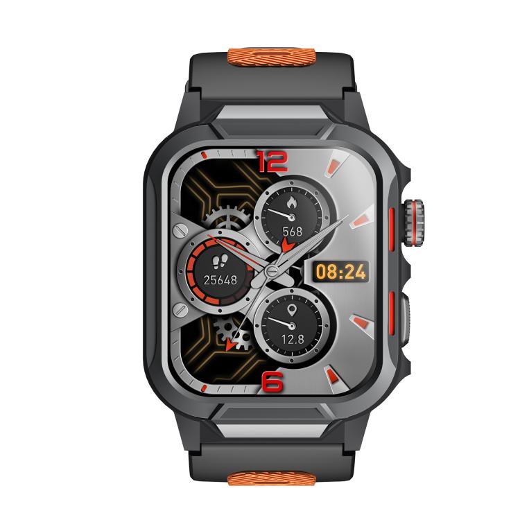 GTS9 Montre Connectée Robuste d'Extérieur Étanche 3ATM avec Écran TFT de 1,96 Pouces
