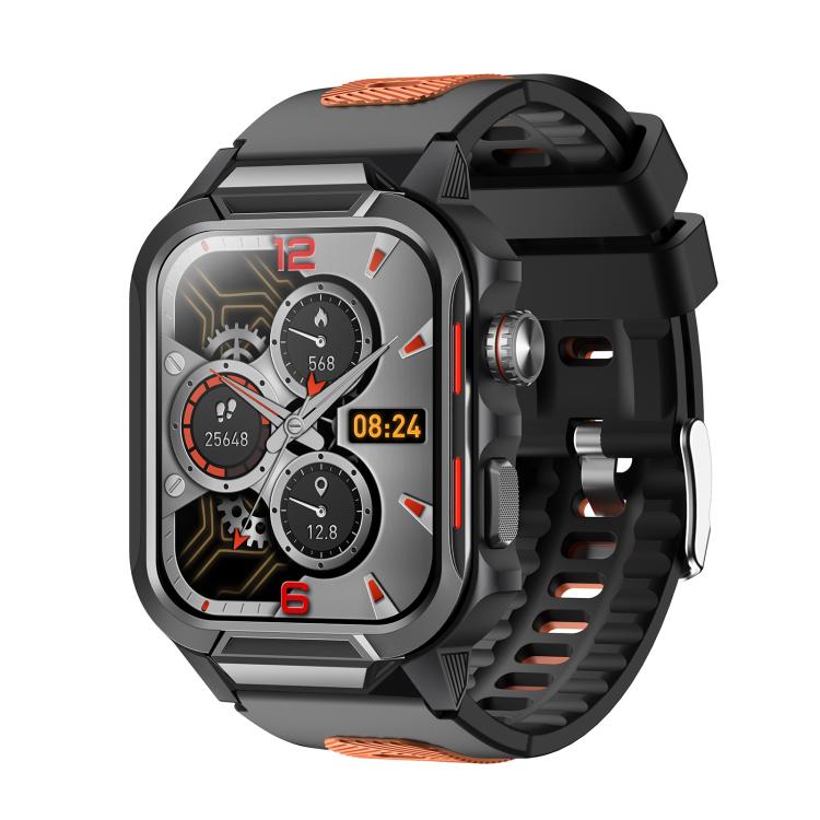 GTS9 Montre Connectée Robuste d'Extérieur Étanche 3ATM avec Écran TFT de 1,96 Pouces