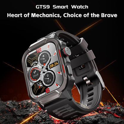 GTS9 Montre Connectée Robuste d'Extérieur Étanche 3ATM avec Écran TFT de 1,96 Pouces