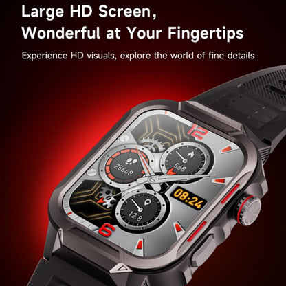 GTS9 Montre Connectée Robuste d'Extérieur Étanche 3ATM avec Écran TFT de 1,96 Pouces