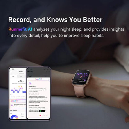 GTS10 1.95 inch AMOLED Screen Fitness Tracker Smart Watch Support Heart Rate Monitoring