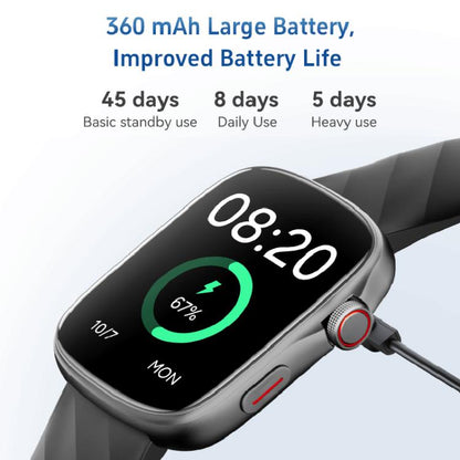 GTS10 1.95 inch AMOLED Screen Fitness Tracker Smart Watch Support Heart Rate Monitoring