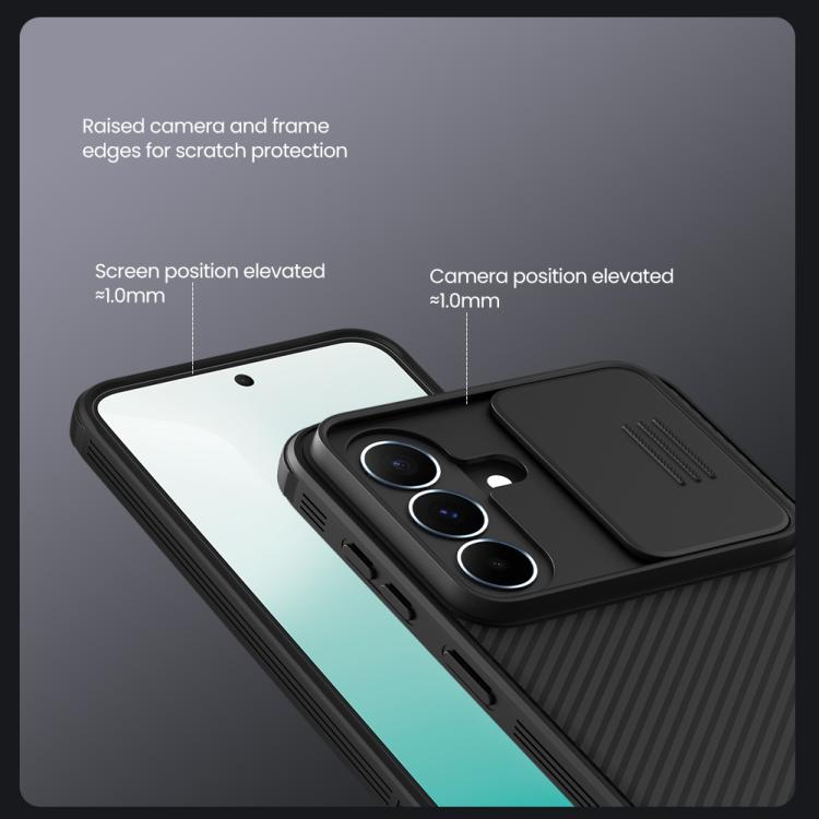 NILLKIN Black Mirror Pro Series Camshield PC Phone Case, For Samsung Galaxy A37 5G, For Samsung Galaxy A17 5G