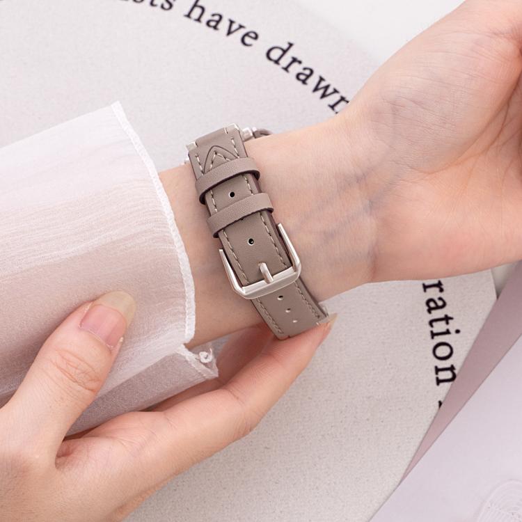 xDfind Denim Chain Metal Hybrid Leather Watch Band, 22mm