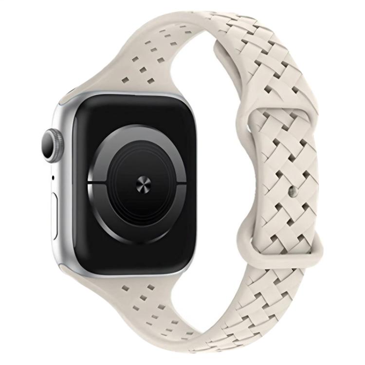 xDfind Butterfly Buckle Braid Silicone Watch Band, For Apple Watch 42 / 44 / 45 / 46 / 49mm, For Apple Watch 38 / 40 / 41 / S10 42mm