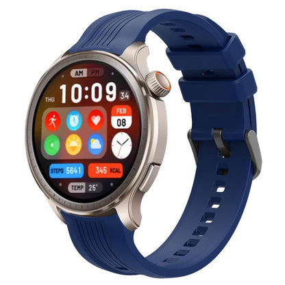 xDfind Black Buckle Silicone Watch Band, For Amazfit Balance