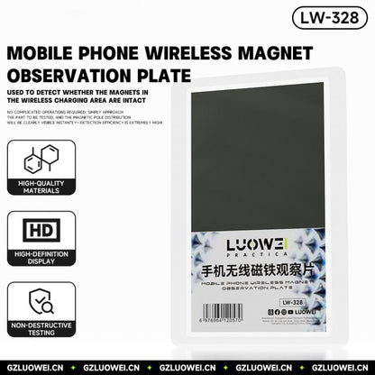Luowei LW-328 Mobile Phone Wireless Charging Magnet Observation Card, Luowei LW-328