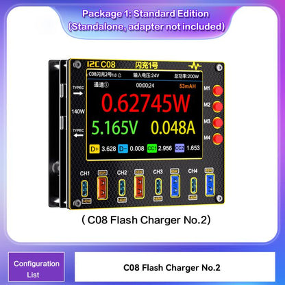 i2C C08 Flash Charger No.1 Digital Waveform Ammeter with Charge Detection / Voltage Measurement, Standard edition, Power Edition, All in 1 Set