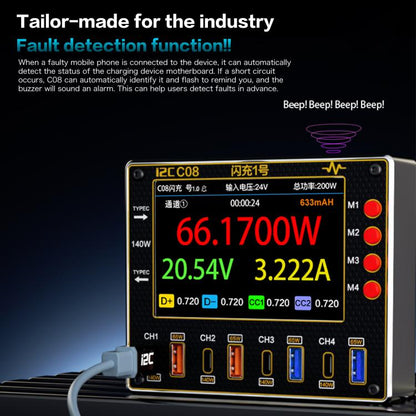 i2C C08 Flash Charger No.1 Digital Waveform Ammeter with Charge Detection / Voltage Measurement, Standard edition, Power Edition, All in 1 Set